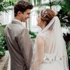 Double Layer Floral Bridal Veil Headband European & American Style