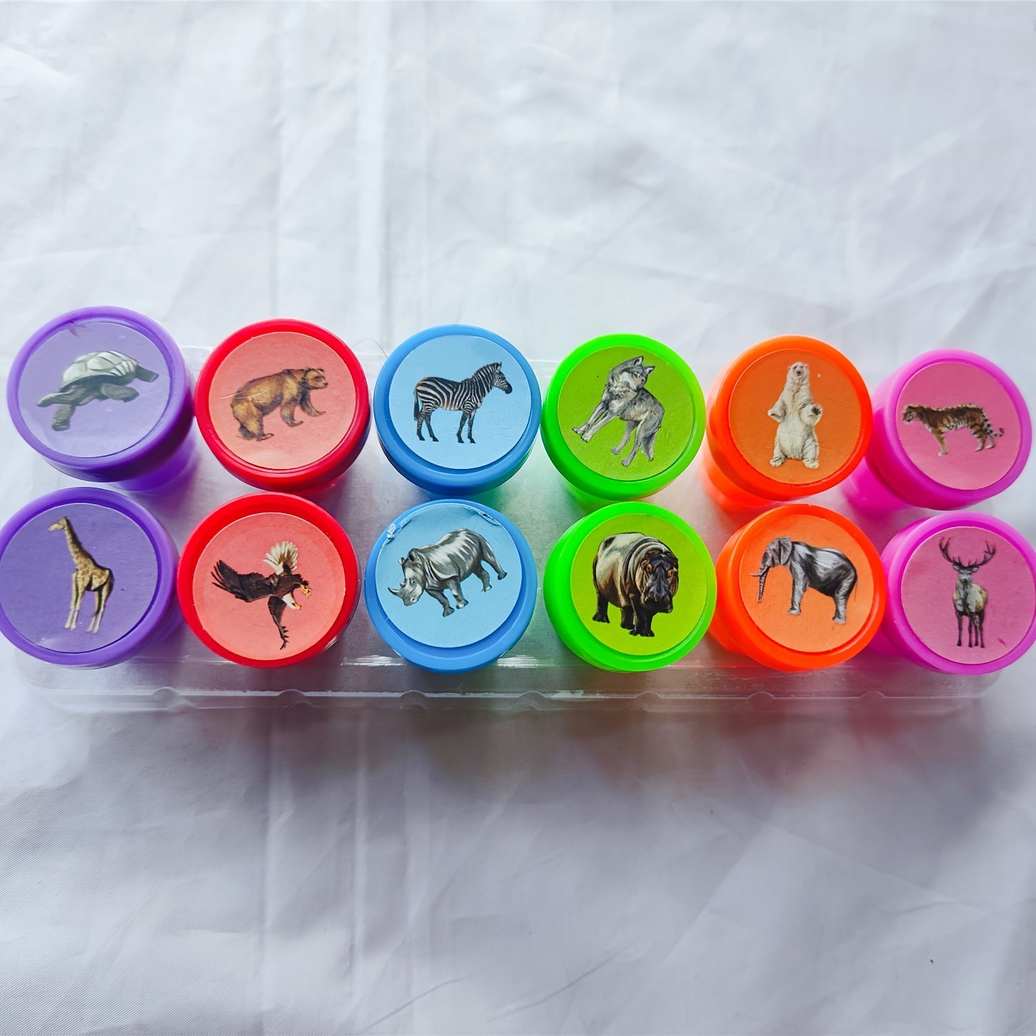 Halloween Christmas Stamps - 12 Patterns Creative Cartoon Student Reward Caps