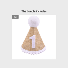 Adorable Burlap Number Hat for Special Birthdays