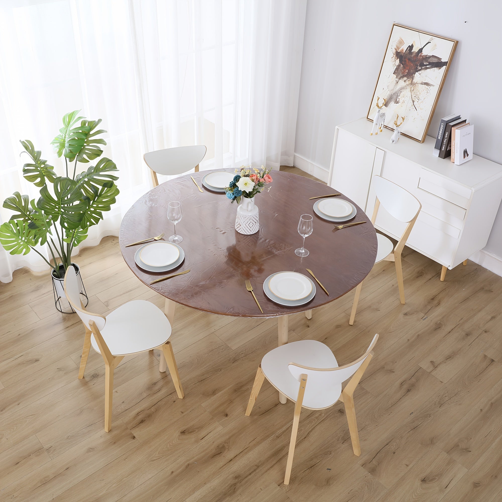 Polyester Tablecloth Waterproof Rectangle Table Cover