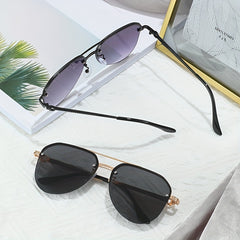 Classic Sunglasses Half Frame Toad Glasses Outdoor Driving Glasses