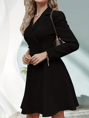 Double Breasted Trench Coat Solid Outerwear Women's Clothing