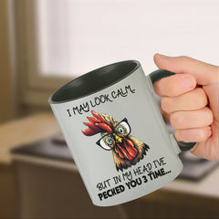 Funny Chicken Ceramic Mug Great Gift For Mom Friends