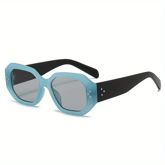 Retro Rivet Jelly Block UV400 Sunglasses