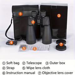 HD 15x70 Binoculars, Metal Body, Outdoor Night Vision