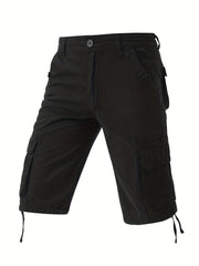 Men's Cotton Casual Cargo Shorts with Pockets