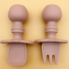 2pcs BPA-Free Panda Training Fork & Spoon Set