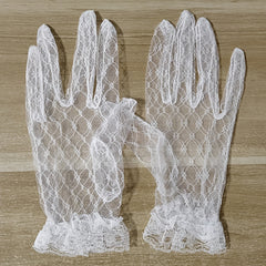Christmas Bridal Lace Gloves for Wedding Performances