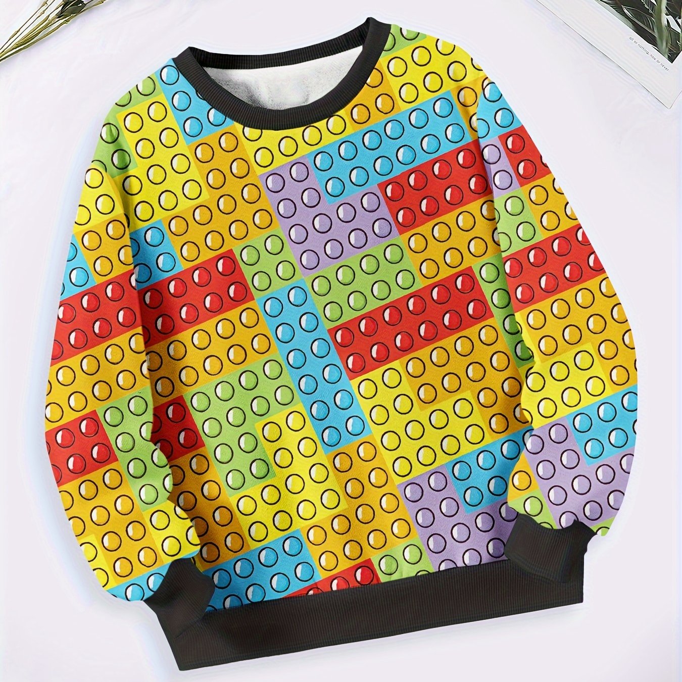 Kids Creative Pattern Sweatshirt Spring Fall Sports Gift