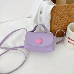 Kids Mini Crossbody Bag PU Leather Small Square Coin Purse