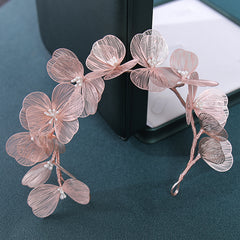 Floral Tiara Flower Headpiece Elf Headband Bridal Headpiece Fairy Wedding