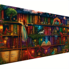 Enchanting Bookshelf Fantasy Diamond Painting Kit