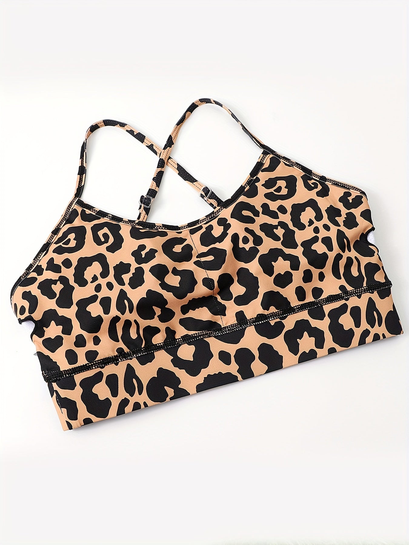 Leopard Print Yoga Pants & Bra Set