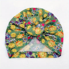 Newborn Floral Turban Hat Cap Beanie For Baby Boys And Girls