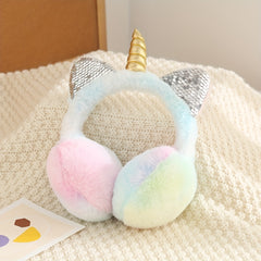 Unicorn Warm Earmuffs Winter Coldproof Rabbit Earmuffs