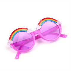 Y2K Rainbow Frame Sunglasses Sun Protection for Kids