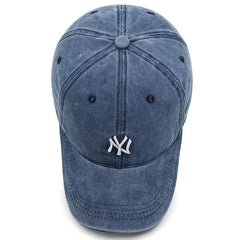 Vintage Embroidered Football Baseball Cap Unisex Denim Hat