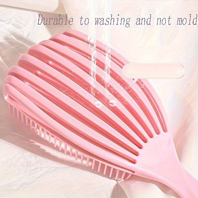 Wet & Dry Hair Comb Fluffy Styling Tangle Nylon Bristles Scalp Massage