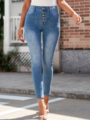 Casual Jeans Women's Plus High Rise Skinny Jeans