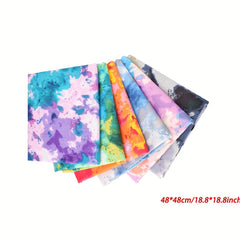 6pcs Multicolor Floral Fabric Sewing Quilting Material