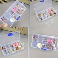 Jewelry Storage Box 10 Grids Plastic Storage Box