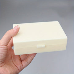 30PCS Biology Glass Microscope Slides Storage Box Case Plastic Rectangular