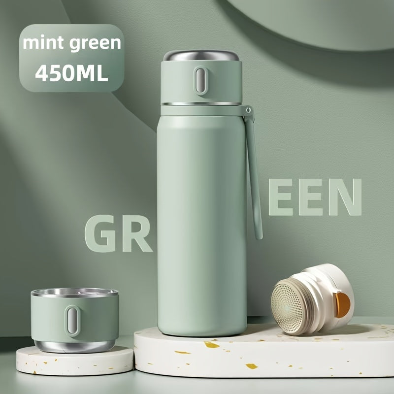 450ml Stainless Steel Vacuum Water Bottle Leakproof Insulated Cup