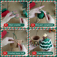 Crochet Material Package Christmas Tree Diy Ornaments Halloween Year's Christmas