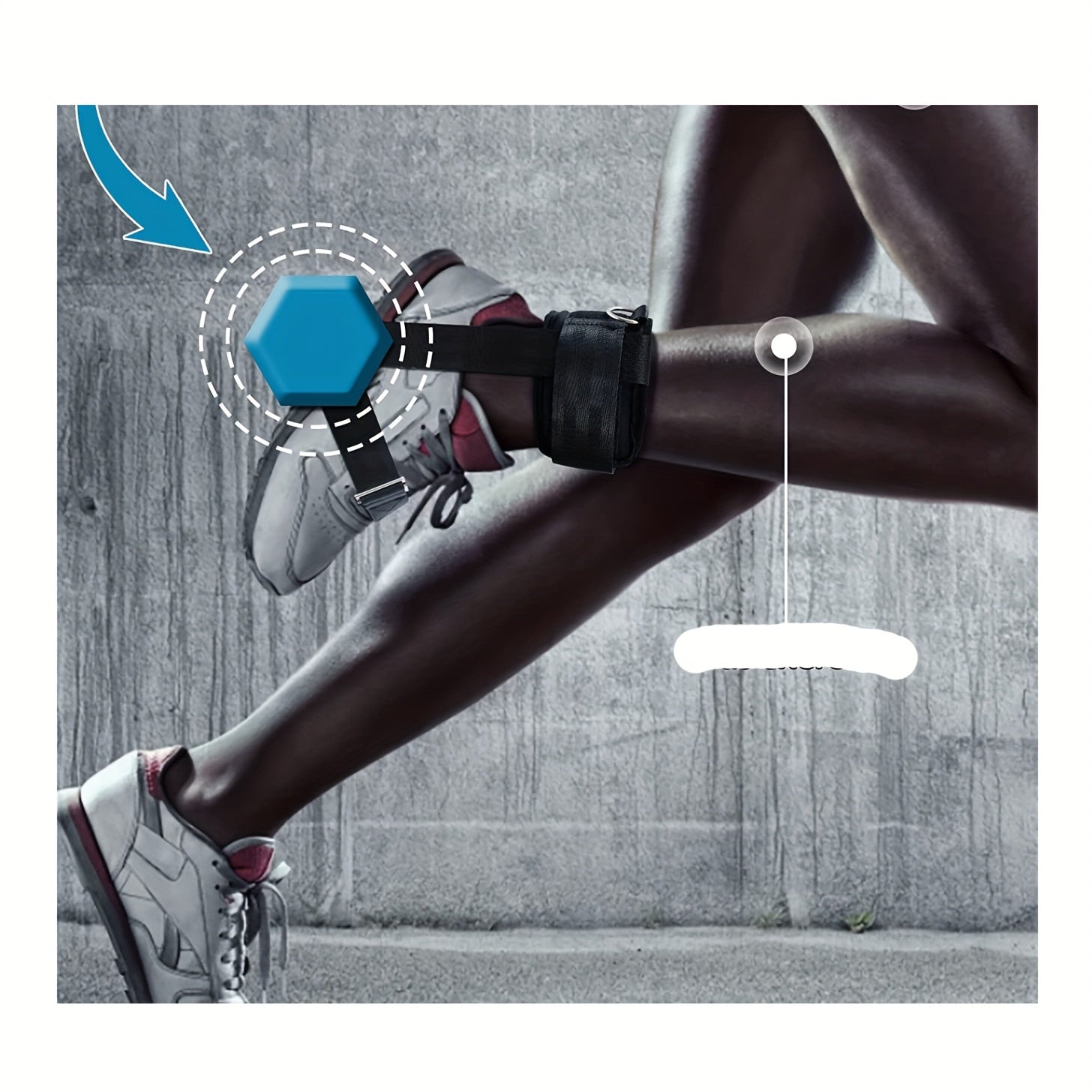 Adjustable Ankle Strap Dumbbell Lifting Foot Buckle Exercise Accessory