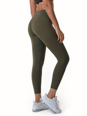 Slim Fit Yoga Pants Butt Lifting High Stretch Cropped Leggings