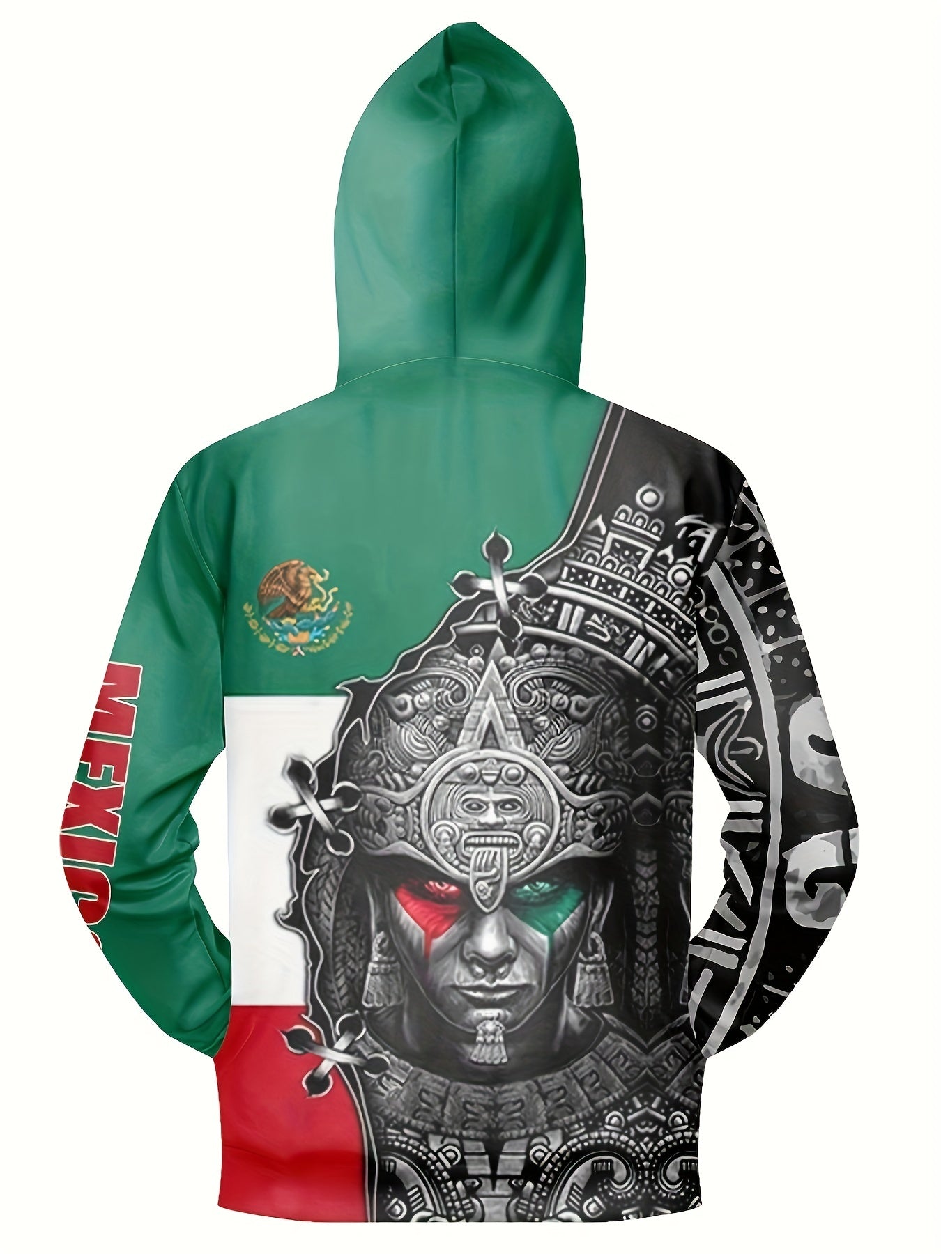 Mexican Print Hoodies For Men Graphic Sweatshirt Hooded Pullover