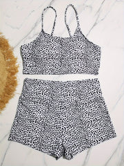 Polka Dot Bikini Set Women's Sexy Bra & Shorts Swimsuit