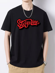 Men's Slim Fit Print Top Short Sleeve T-shirt