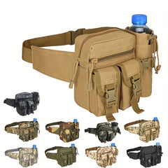 Outdoor Waist Bag with Water Bottle Holder