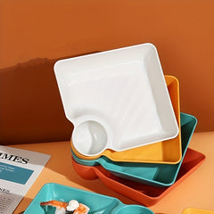 4pcs Sushi Plates & Vinegar Sauce Dish Set for Camping