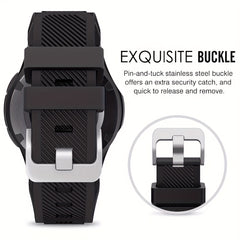 Silicone Watch Strap for Galaxy Watch 4 6 Classic 5 5 Pro 46mm 3 active 2 s3 s2