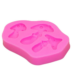 Mushroom Shape Silicone Mold Chocolate Fondant Cake Decorating Baking Tools