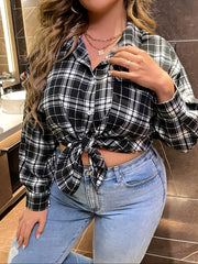 Plaid Blouse Women's Gingham Shirt