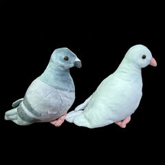 Soft Plush Pigeon Toy & Gray Stuffed Animal with Realistic Features