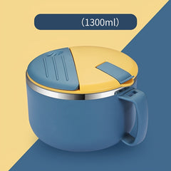 1300ml Portable Bowl With Handle for Camping Picnic
