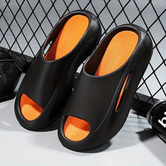 Women's Cutout House Slides Open Toe Thick Sole Slippers