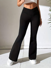 High Waist Flare Leg Vintage Pants