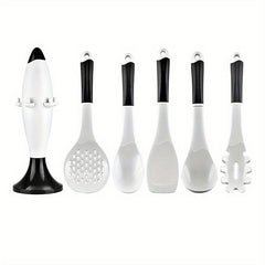 6pcs Silicone Spatula Spoon Set Non Stick Heat Resistant Kitchen Utensils