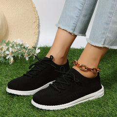 Women's Lightweight Mesh Sneakers Casual Lace Up Outdoor Shoes
