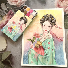 24 Shaoyan Skin Watercolor Paint Solid Watercolor Paint