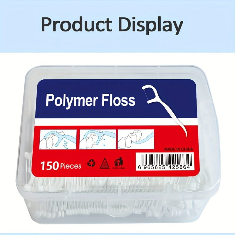 150 Dental Floss Sticks High Tensile with Storage Box