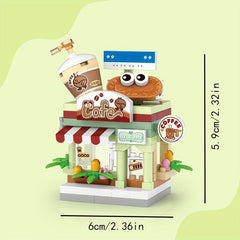 Street Shop Small Shop Building Block Micro Particle Bag
