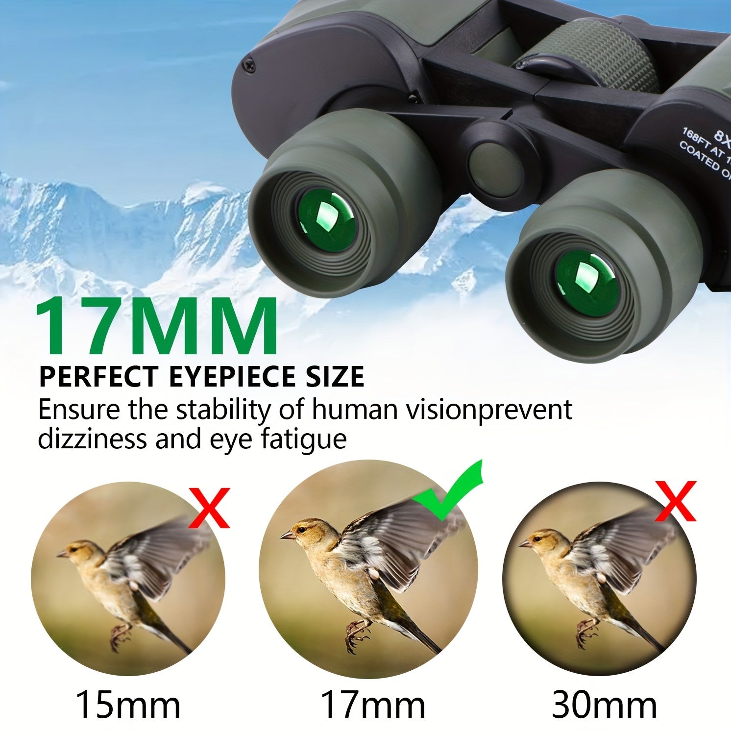 Waterproof Compact Binoculars Bird Watching Football Travel Stargazing