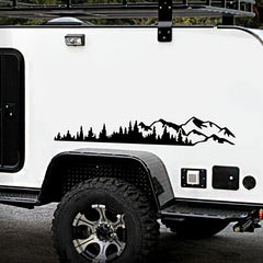 Mountain Tree Decal Sticker for RV Motorhome Truck