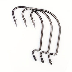 10pcs 15pcs Reinforced Wide Gap Hooks For Texas Rig Barbed Fishing Hooks